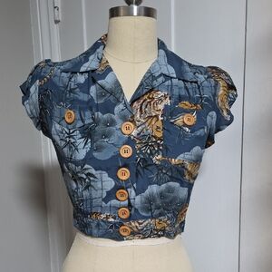 TRASHY DIVA Traditional Tigers Sweetie Top sz 4